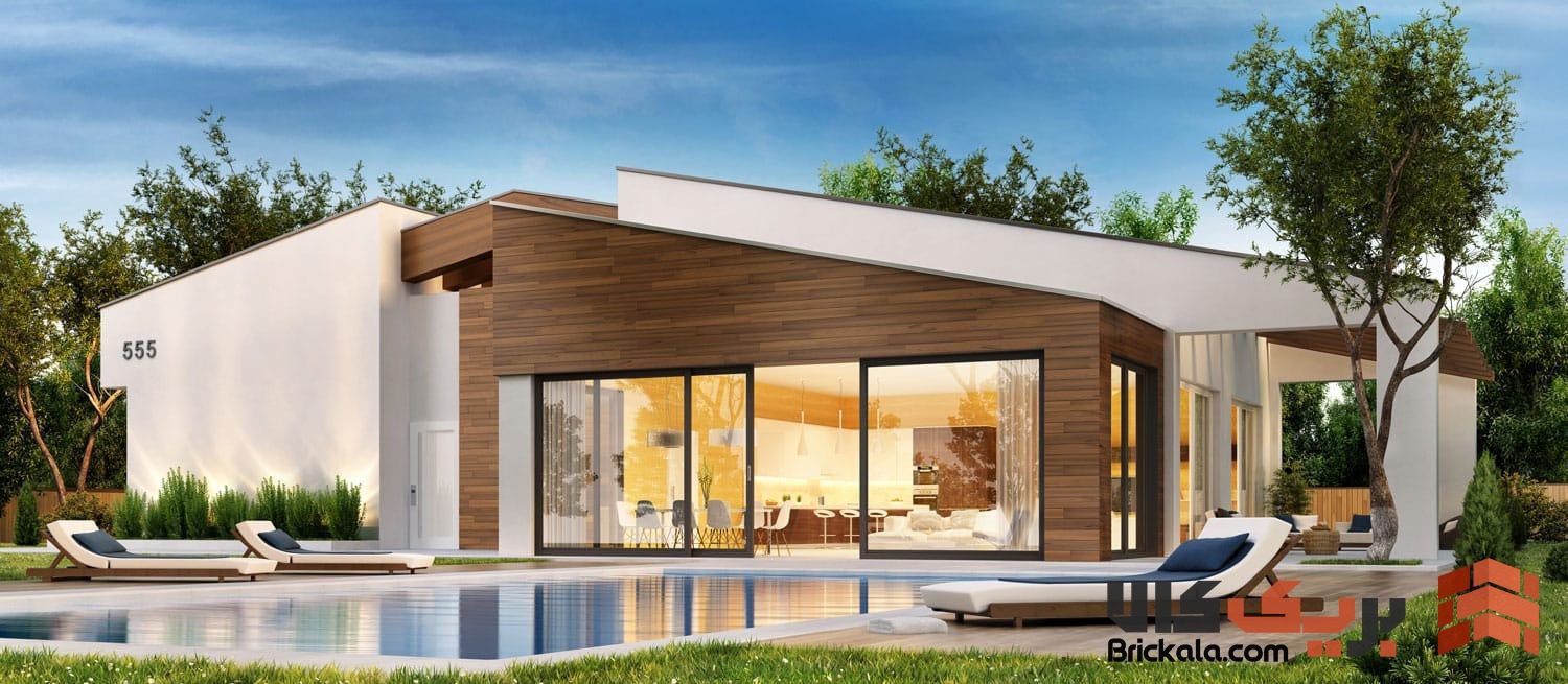 زیباترین نمای ساختمان یک طبقه با 10 ایده خلاقانه