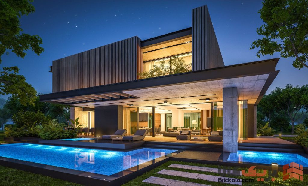 متریال‌های محبوب در نمای لوکس