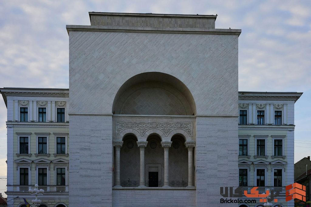 نمای ساختمان با سنگ مرمر در معماری داخلی و خارجی