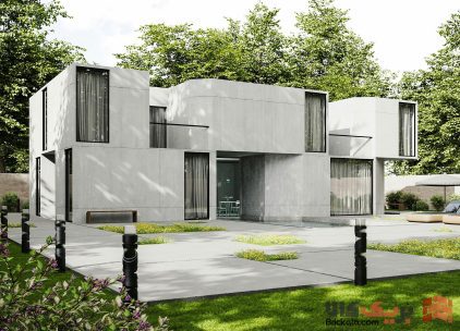 نمای بیرونی خانه مدرن؛ راهنمای کامل برای طراحی و اجرای یک نمای بی‌نقص