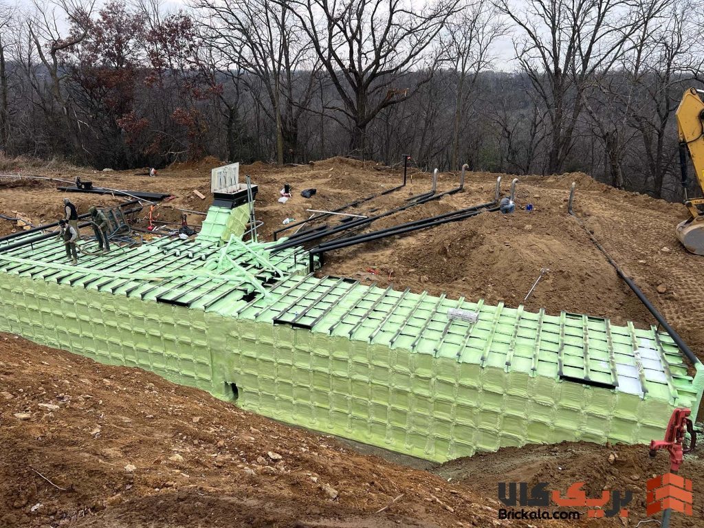 پناهگاه زیرزمینی؛ راهنمای جامع طراحی، ساخت و کاربردها - shelter set250310 241124 green insulation sprayed bunker 43 نکات مهم نگهداری از پناهگاه زیرزمینی