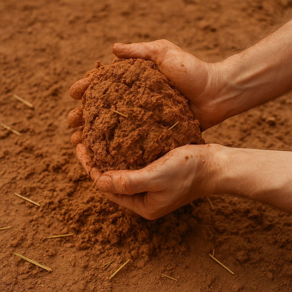 ساخت آجر در خانه - ساخت خمیر آجر با قوام مناسب