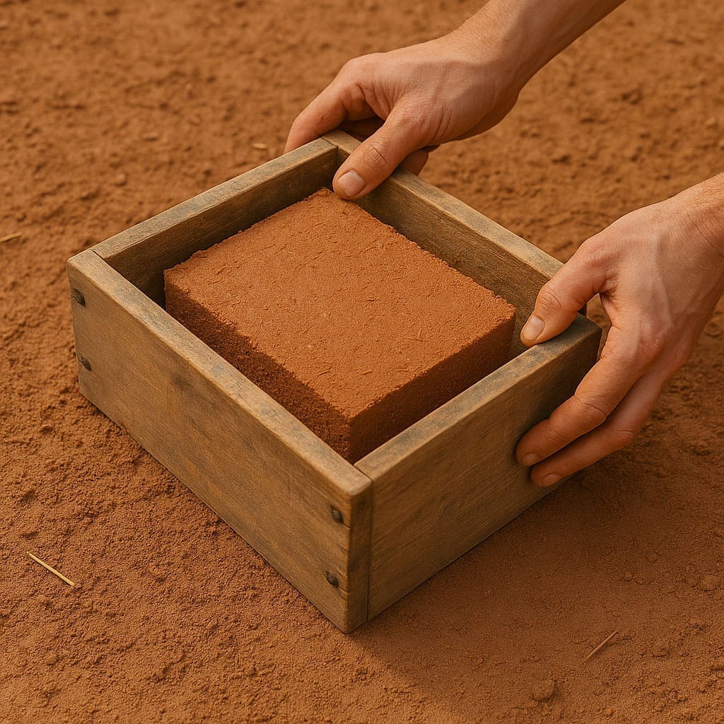 ساخت آجر در خانه - قالب‌گیری و شکل‌دهی