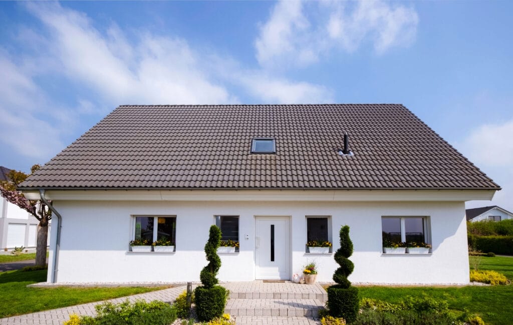 نمای سقف شیروانی در ویلاها و خانه‌های دوبلکس