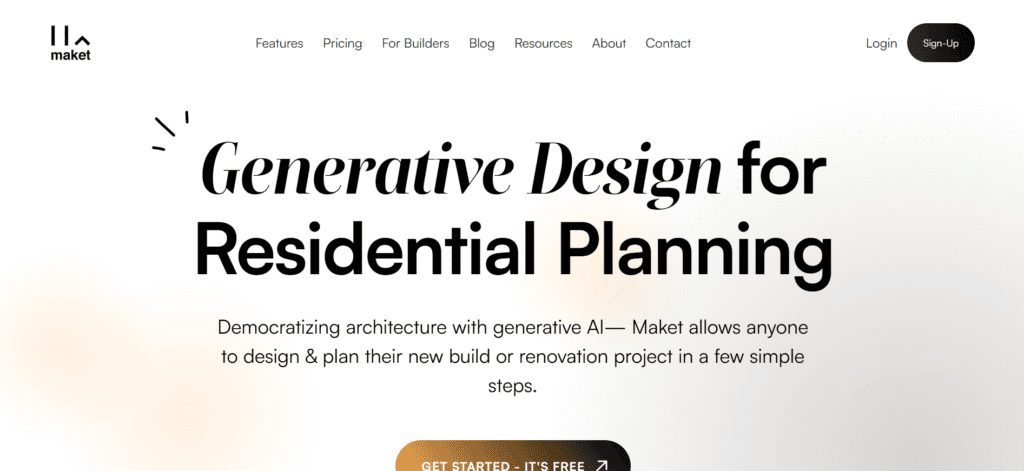 Maket.ai: تولید خودکار floor plans