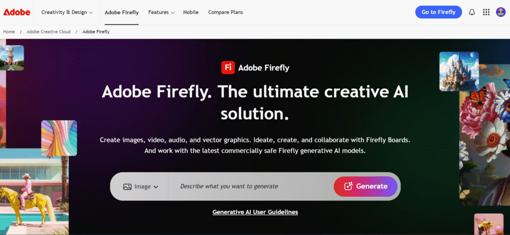 Adobe Firefly: ویرایش خلاقانه تصاویر