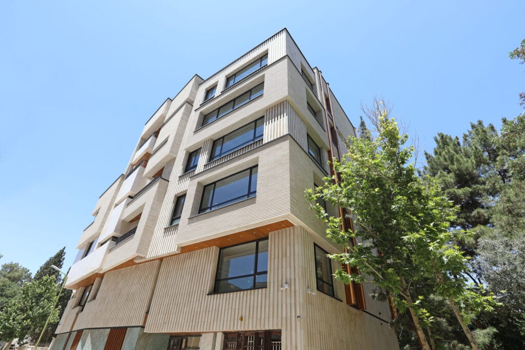 معرفی نمای ساختمان با آجر سفید