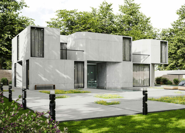 نمای بیرونی خانه مدرن؛ راهنمای کامل برای طراحی و اجرای یک نمای بی‌نقص